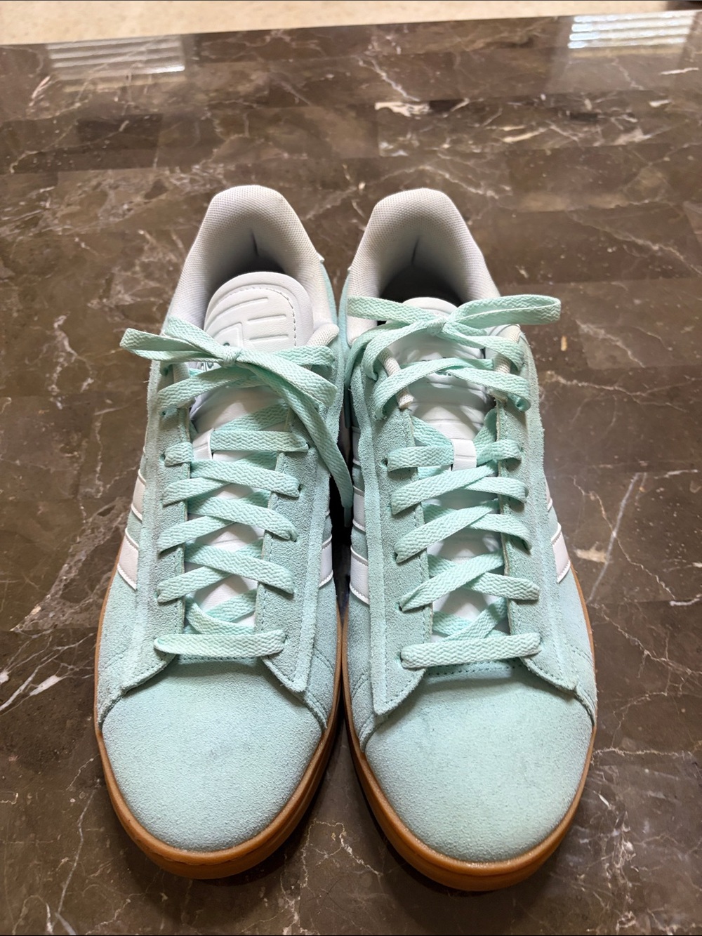 adidas Kids Mint-Tone Sneakers with Gum Sole - Picture 4 of 6